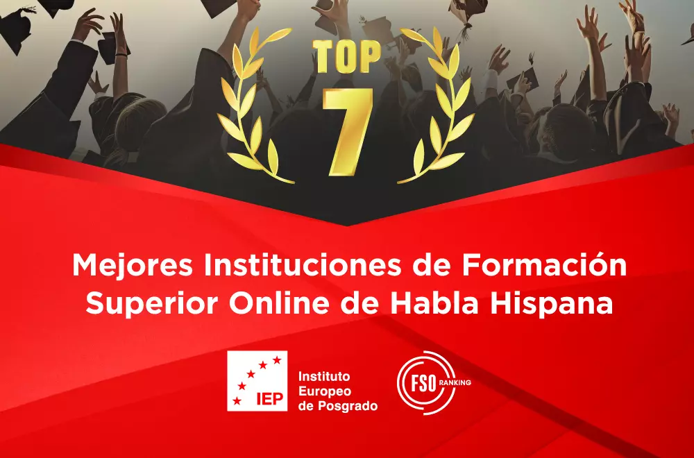 IEP Top del Ranking FSO 2024 Excelencia en Educación Online