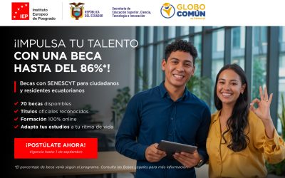 ¡Consigue una de las 70 becas que IEP ofrece en Ecuador con el Aval de Senescyt!