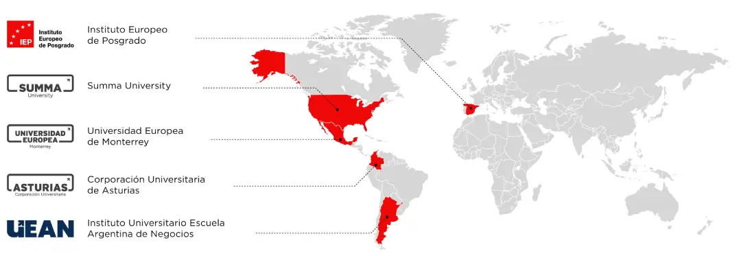 Mapa Red Summa Education